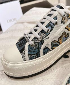 Dior Womens WalknDior Platform Sneaker Dark Blue-9