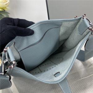 Evelyne PM Shoulder Bag 1189 Blue Lin Clemence Original leather-11.jpg