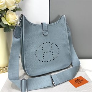 Evelyne PM Shoulder Bag 1189 Blue Lin Clemence Original leather-2.jpg