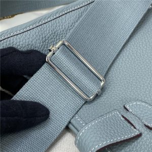 Evelyne PM Shoulder Bag 1189 Blue Lin Clemence Original leather-7.jpg