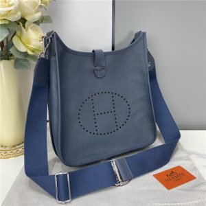 Evelyne PM Shoulder Bag 1189 Dark Blue Clemence Original leather-2.jpg