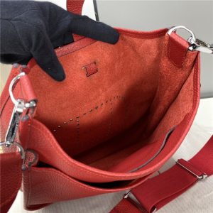 Evelyne PM Shoulder Bag 1189 Red Clemence Original leather-10.jpg