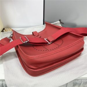 Evelyne PM Shoulder Bag 1189 Red Clemence Original leather-4.jpg