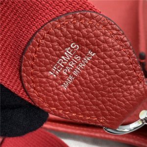 Evelyne PM Shoulder Bag 1189 Red Clemence Original leather-8.jpg