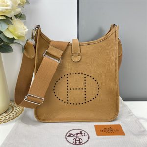 Evelyne PM Shoulder Bag 1189 Tan Clemence Original leather-1.jpg