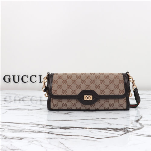 Gucci Luce Small Shoulder Bag 786027 Brown