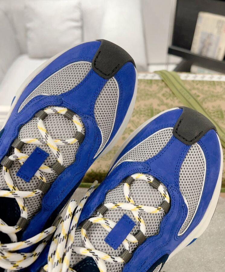 Gucci Mens Run Sneaker 749785 Blue-7
