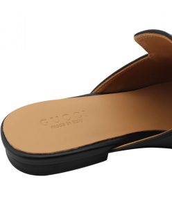 Gucci Princetown Leather Slipperr 423513 Black-5