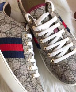 Gucci Unisex Ace GG Supreme sneaker Coffee-5