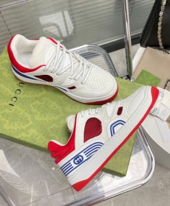 Gucci Unisex Basket Sneaker Red-7
