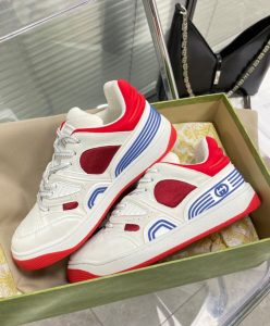 Gucci Unisex Basket Sneaker Red-8