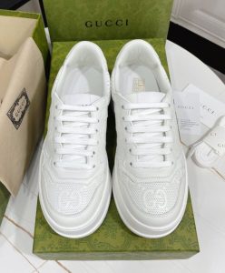 Gucci Unisex GG Embossed Sneaker White-2