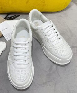 Gucci Unisex GG Embossed Sneaker White-3