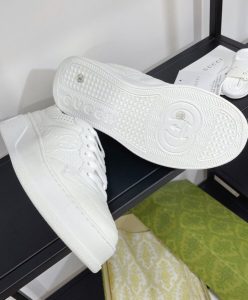 Gucci Unisex GG Embossed Sneaker White-9