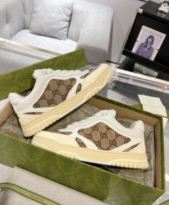 Gucci Unisex Re-Web Trainer 785452 White-5