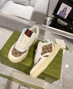 Gucci Unisex Re-Web Trainer 785452 White-9