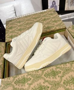 Gucci Unisex Re-Web Trainer 785728 White-4