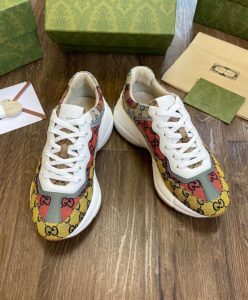 Gucci Unisex Rhyton GG Multicolor Sneaker Yellow-3