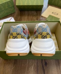 Gucci Unisex Rhyton GG Multicolor Sneaker Yellow-7
