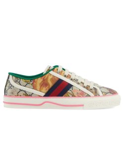 Gucci Unisex Tennis 1977 sneaker 731950 Coffee-1