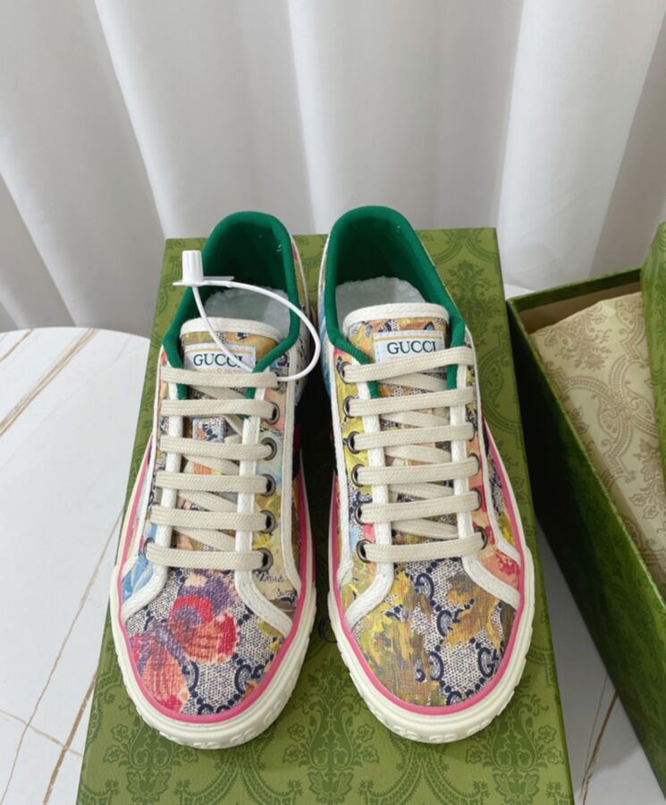 Gucci Unisex Tennis 1977 sneaker 731950 Coffee-2