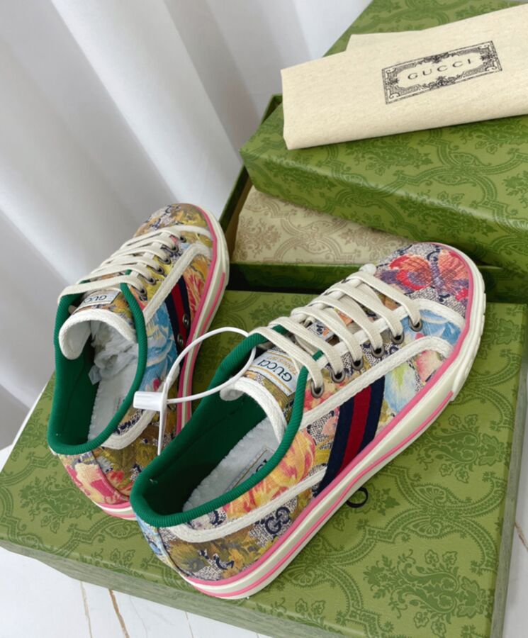 Gucci Unisex Tennis 1977 sneaker 731950 Coffee-4