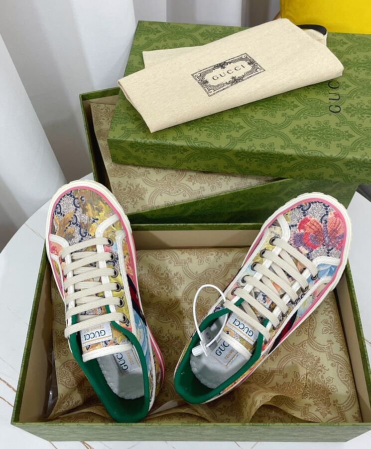 Gucci Unisex Tennis 1977 sneaker 731950 Coffee-5