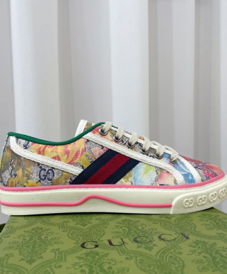 Gucci Unisex Tennis 1977 sneaker 731950 Coffee-7