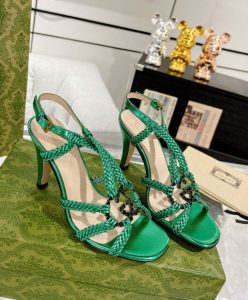 Gucci Womens Crystal Interlocking G Sandal 739098-3