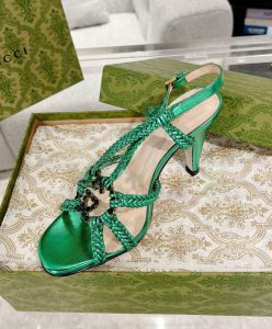 Gucci Womens Crystal Interlocking G Sandal 739098-6