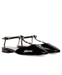 Gucci Womens Double G Ballet Flat 754136 Black-1