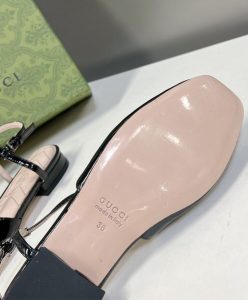 Gucci Womens Double G Ballet Flat 754136 Black-10