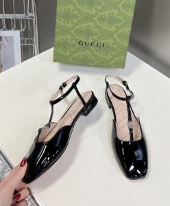 Gucci Womens Double G Ballet Flat 754136 Black-4