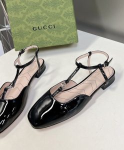 Gucci Womens Double G Ballet Flat 754136 Black-5