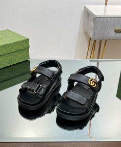 Gucci Womens Double G Sandal 771578 Black-5