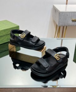 Gucci Womens Double G Sandal 771578 Black-6
