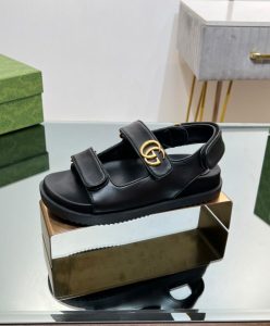 Gucci Womens Double G Sandal 771578 Black-8