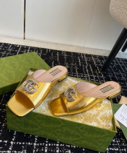 Gucci Womens Double G Slide Sandal 771586-3