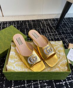 Gucci Womens Double G Slide Sandal 771586-4