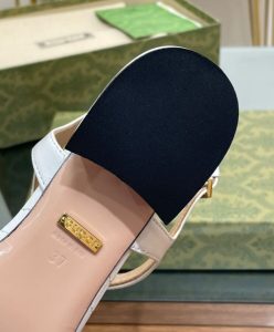 Gucci Womens Double G Thong Sandal 739175 Cream-10