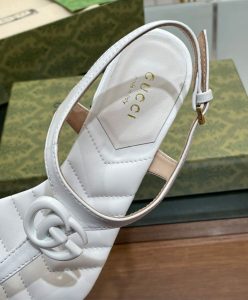 Gucci Womens Double G Thong Sandal 739175 Cream-8