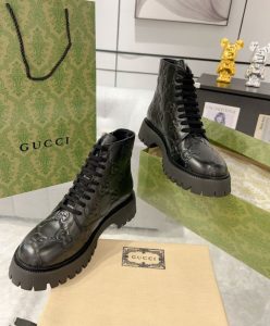Gucci Womens GG Leather Boot 751712 Black-3