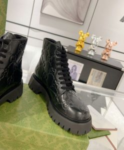 Gucci Womens GG Leather Boot 751712 Black-4