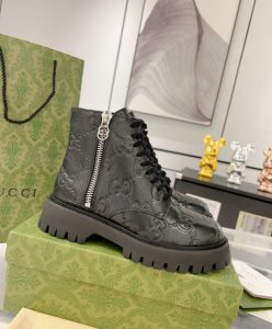 Gucci Womens GG Leather Boot 751712 Black-5