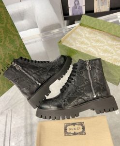 Gucci Womens GG Leather Boot 751712 Black-6