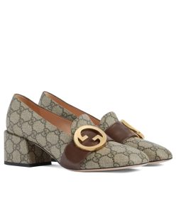 Gucci Womens Gucci Blondie Pump Coffee-1