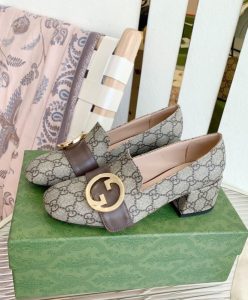 Gucci Womens Gucci Blondie Pump Coffee-6