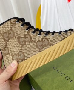 Gucci Womens High-top Maxi GG Sneaker 703034 Apricot-3