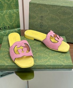 Gucci Womens Interlocking G Cut-Out Sandal 694451-3