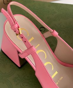 Gucci Womens Ladies Horsebit Back Lace-up Mid-heel Pumps 643892-9